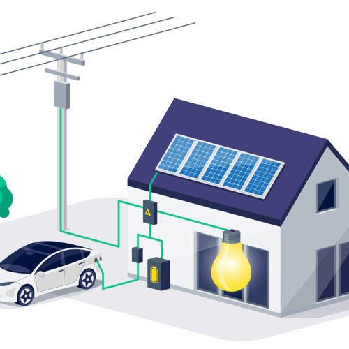 electric house concept rendering