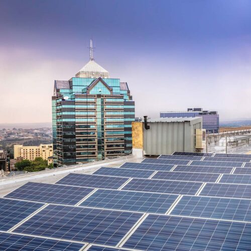 solar panels on rooftop