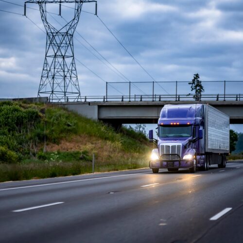 large truck on highway